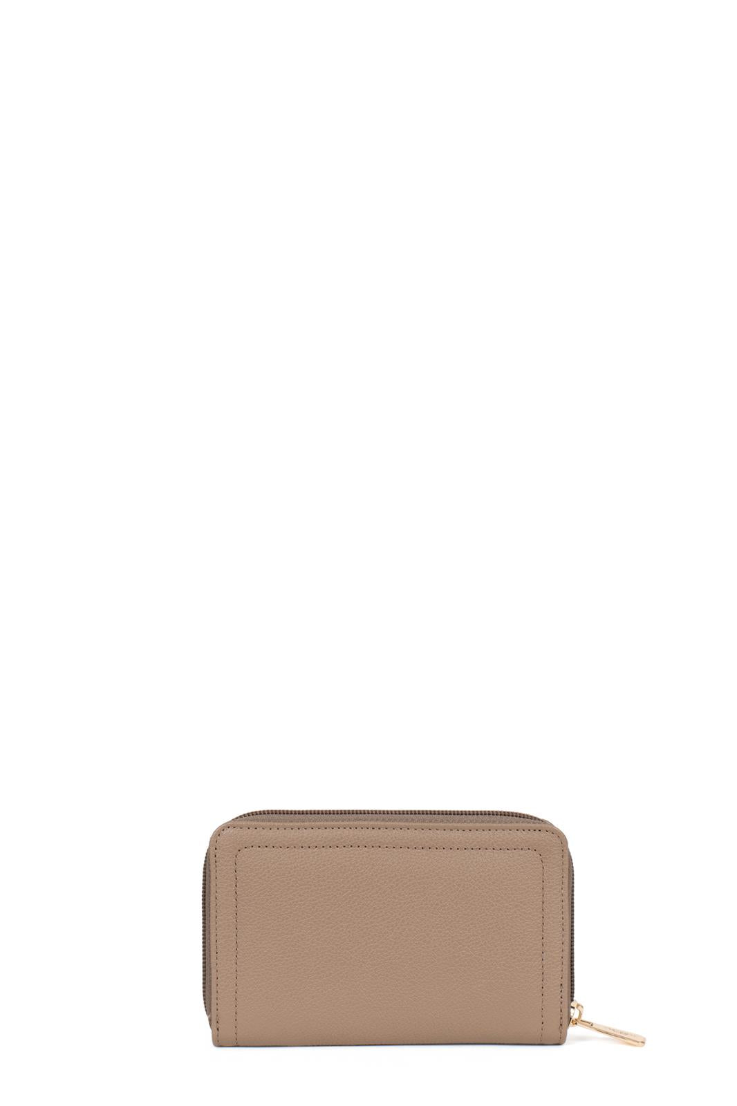 Portefeuille Hexagona Cuir de Vachette Grainé Biscuit