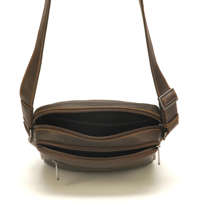 Sac Porté Travers Cuir Arthur & Aston Châtaigne – Réf. 2028-10