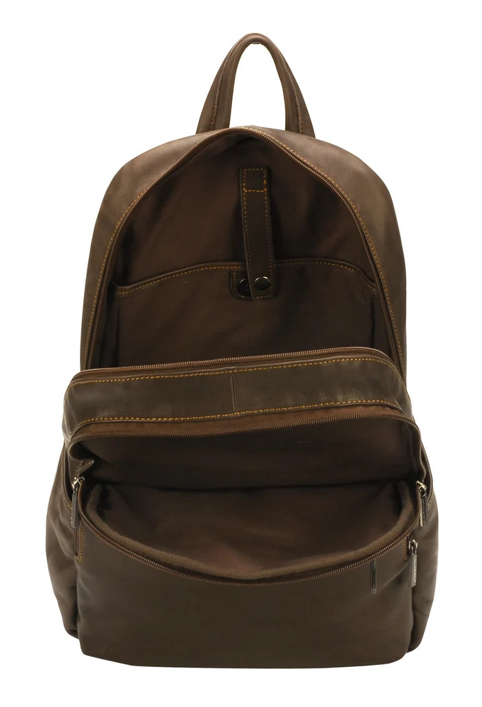 SAC A DOS CUIR ARTHUR ET ASTON CHATAIGNE