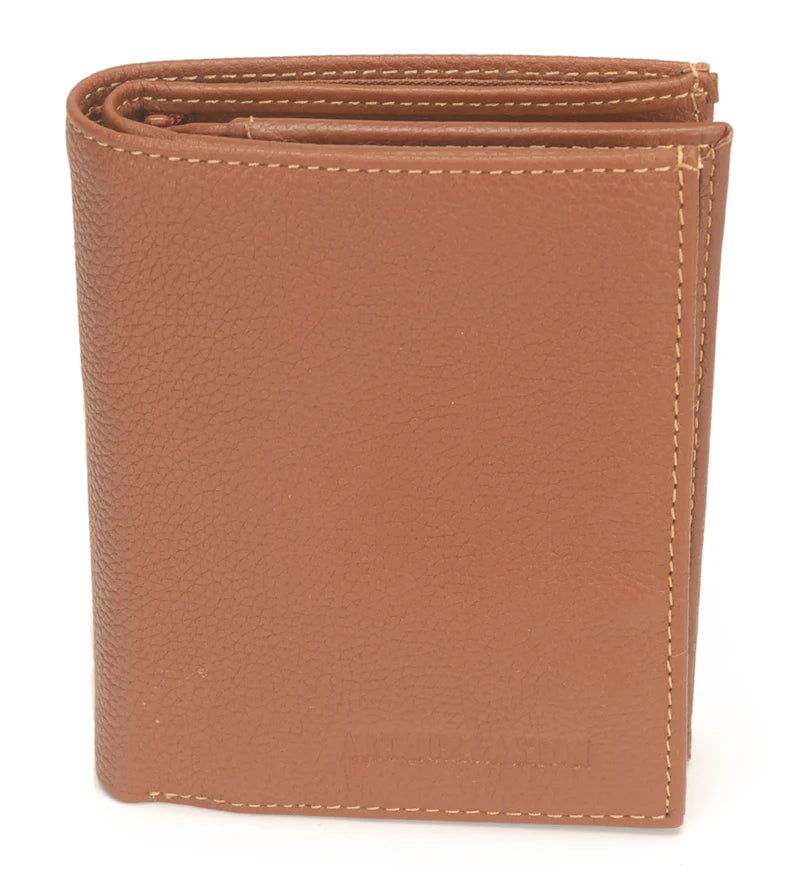 Petit Portefeuille Cuir Foulonné Arthur & Aston Cognac