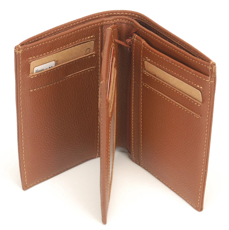 Petit Portefeuille Cuir Foulonné Arthur & Aston Cognac