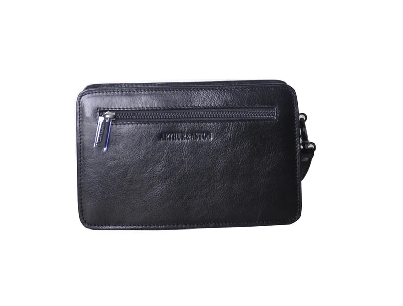 Pochette Homme Cuir Arthur & Aston Noir