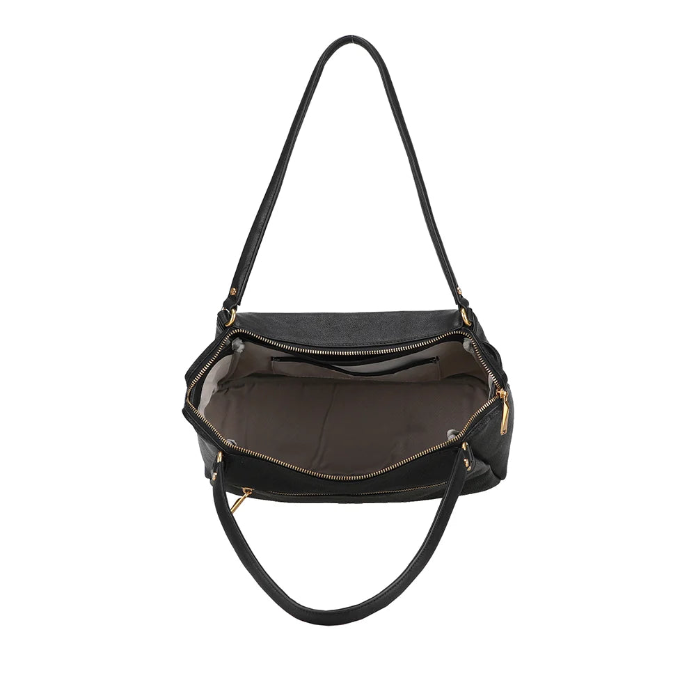 SAC PORTE EPAULE ARTHUR ET ASTON CUIR NOIR