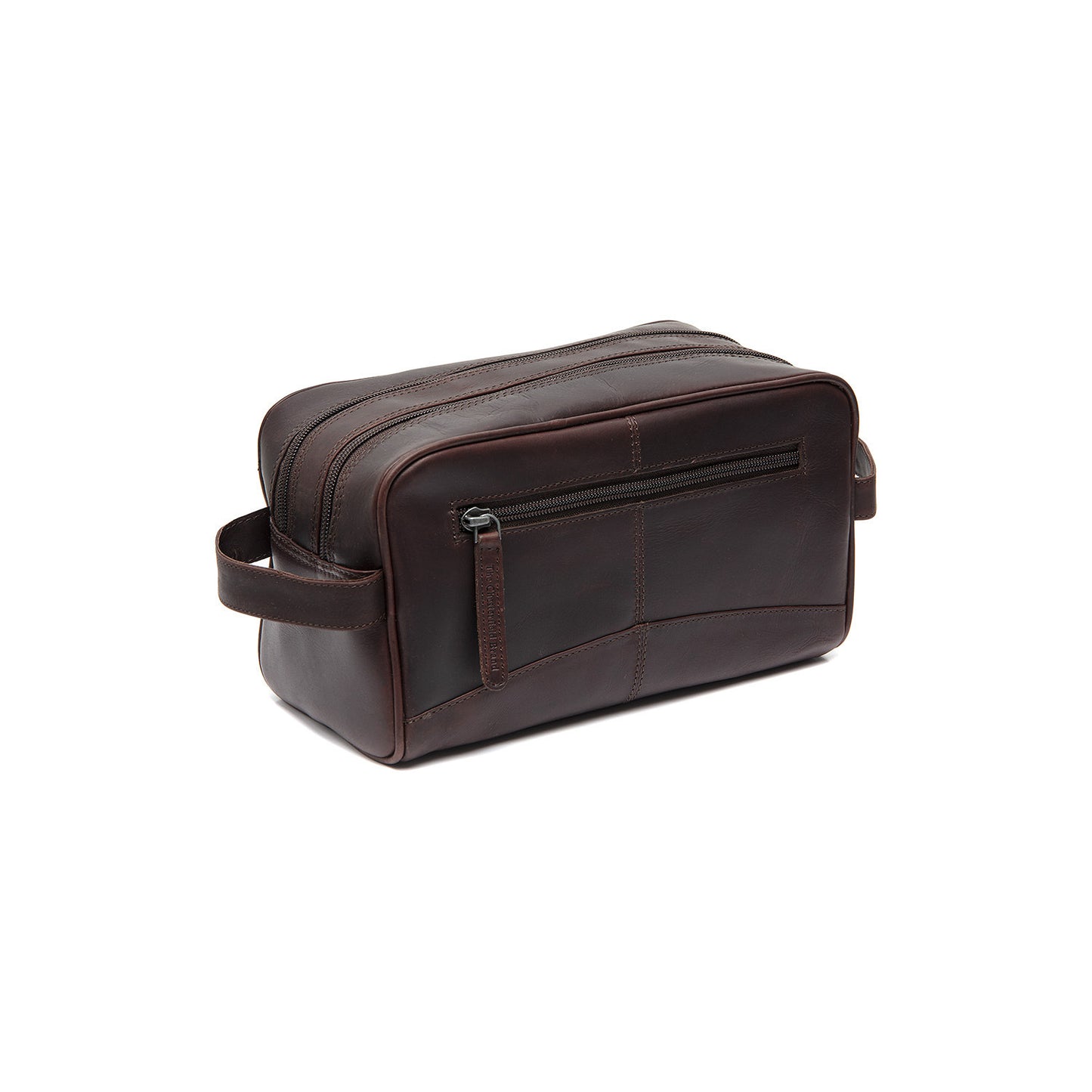 Trousse de Toilette Chesterfield Wax Pull Up Stacey Marron