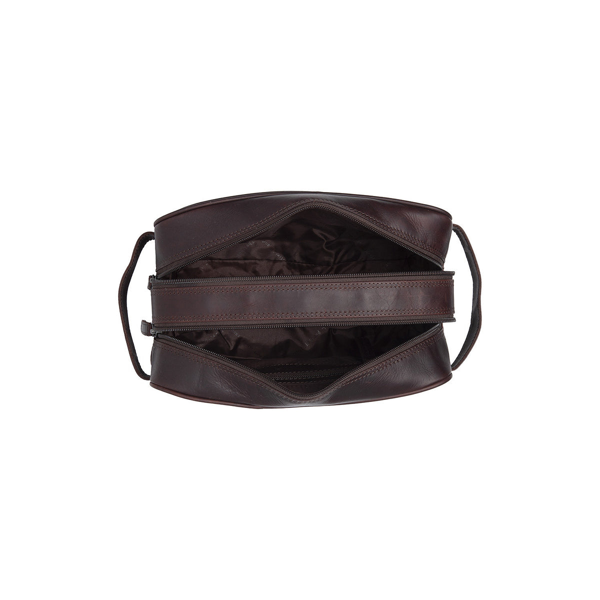 Trousse de Toilette Chesterfield Wax Pull Up Stacey Marron
