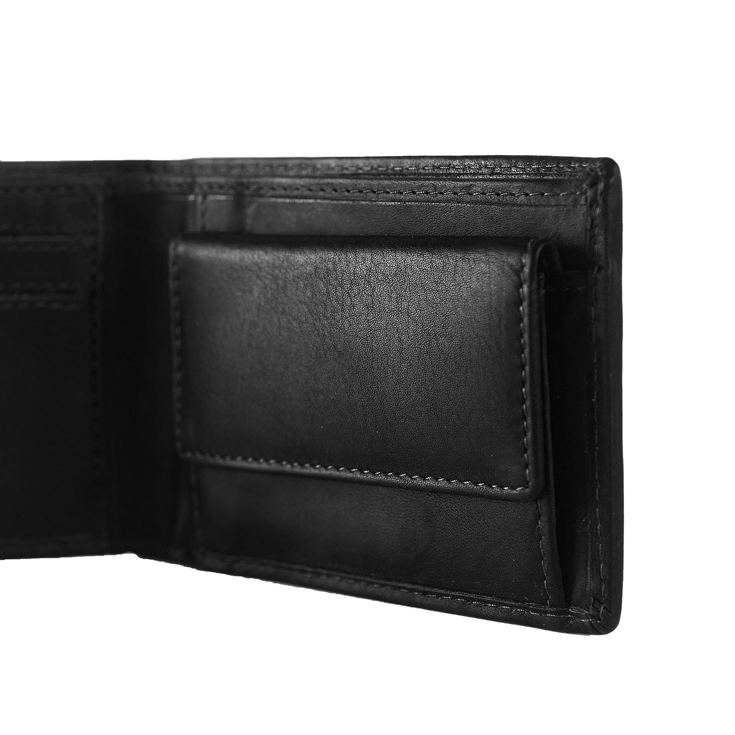 Portefeuille Italien Cuir Chesterfield Enzo Noir – Petit Modèle