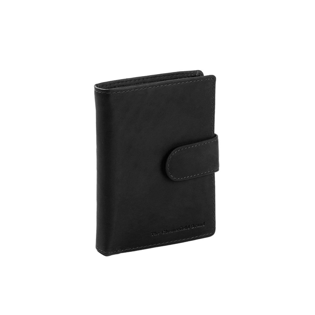 Portefeuille Cuir à Pression Chesterfield Noir