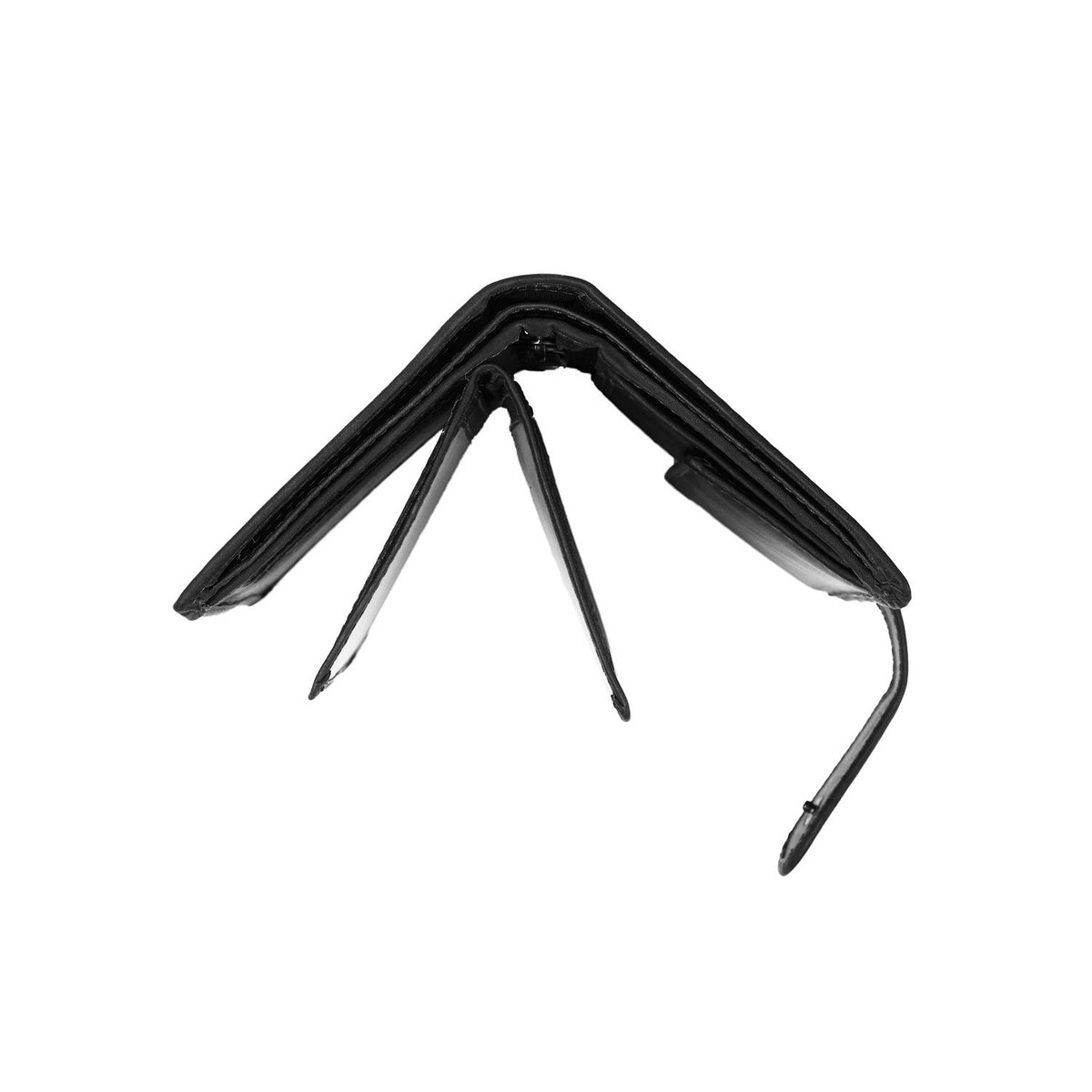 Portefeuille Cuir à Pression Chesterfield Noir