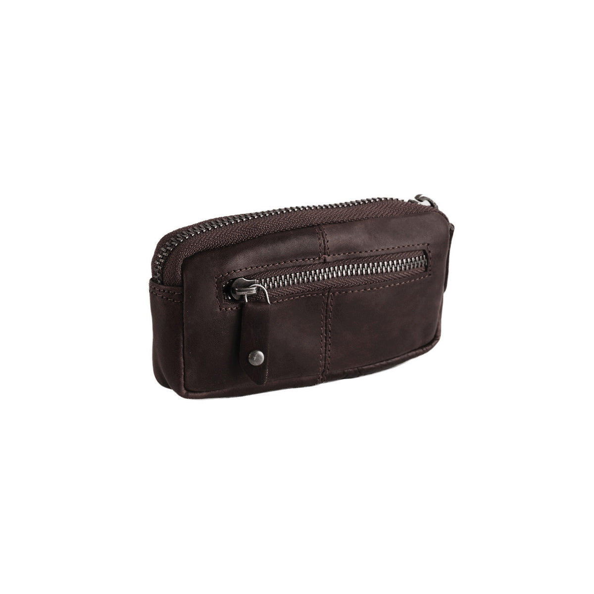 Bourse Cuir Chesterfield Corey Marron