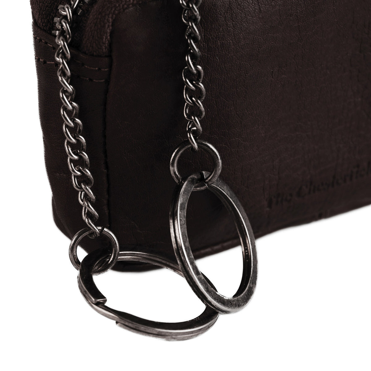Bourse Cuir Chesterfield Corey Marron