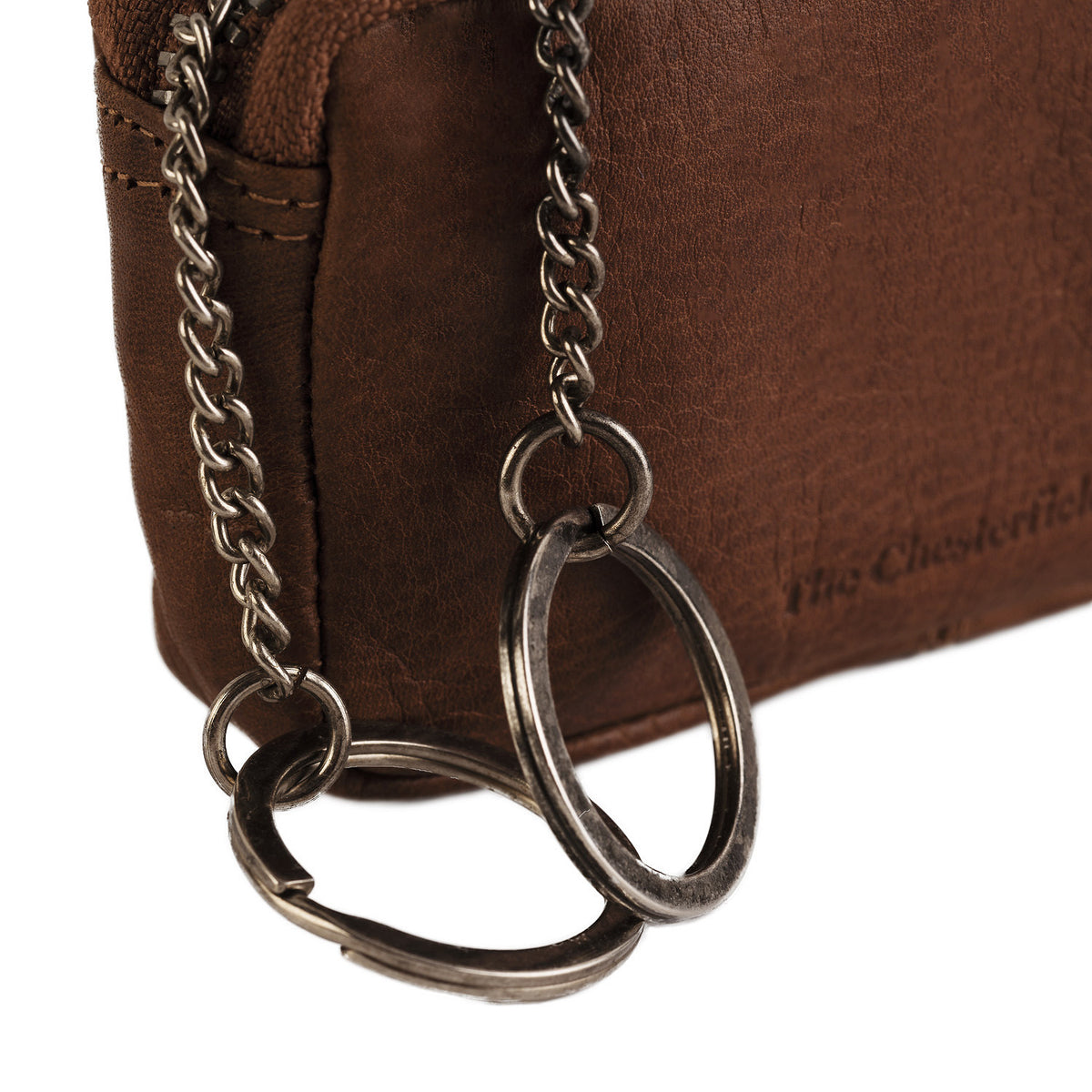 Bourse Cuir Chesterfield Corey Cognac