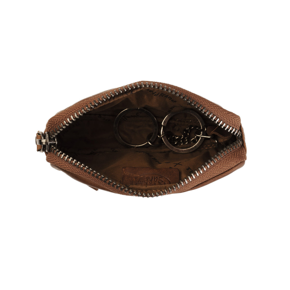 Bourse Cuir Chesterfield Corey Cognac