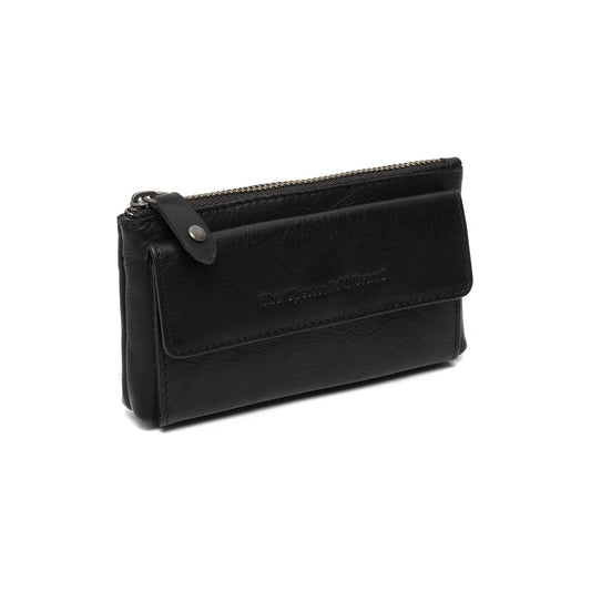 Porte-Monnaie Cuir Chesterfield Violette Noir