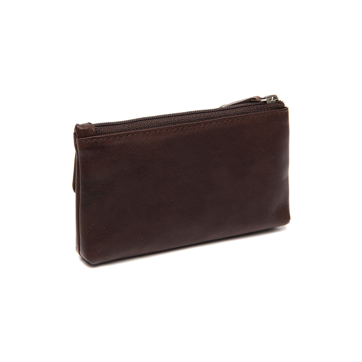 Porte-Monnaie Cuir Chesterfield Violette Marron