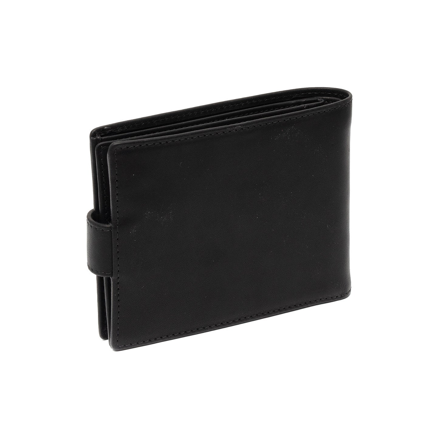 Porte-Cartes Cuir Chesterfield Curtis Noir – Fermeture Pression