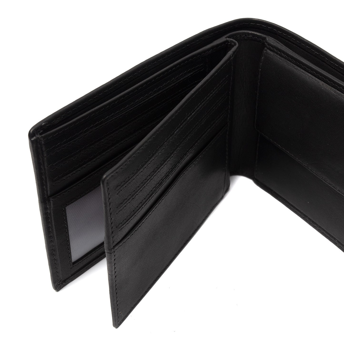 Porte-Cartes Cuir Chesterfield Curtis Noir – Fermeture Pression