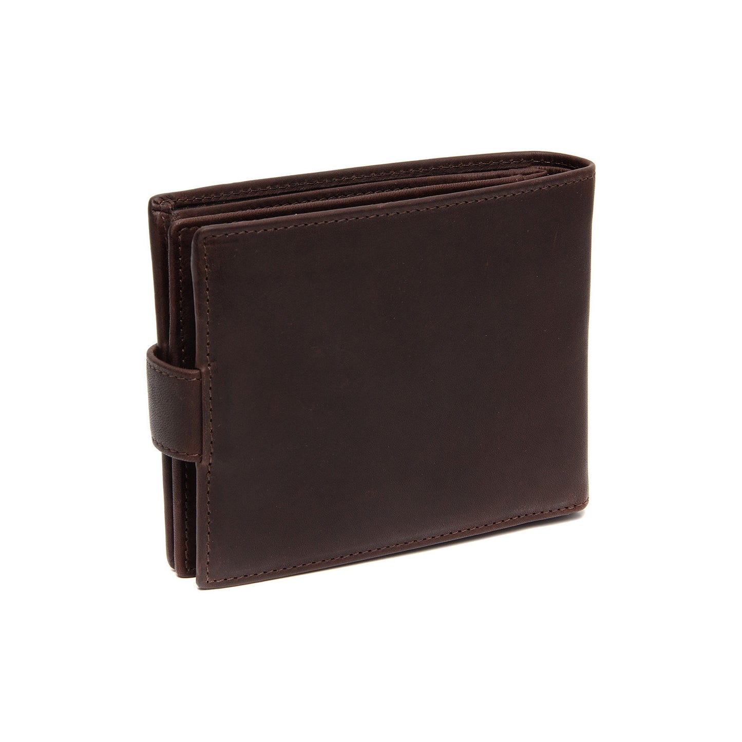 Porte-Cartes Cuir Chesterfield Curtis Marron – Fermeture Pression