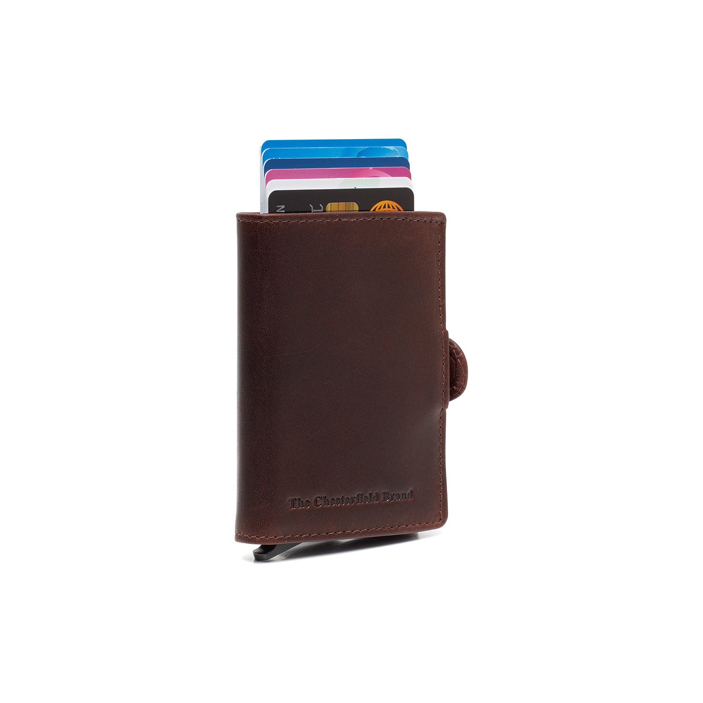 Porte-Cartes Cuir Chesterfield Lagos Marron