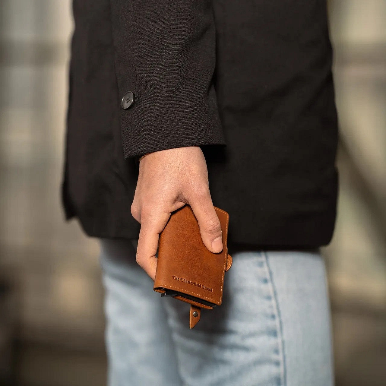 Porte-Cartes Cuir Chesterfield Lagos Cognac
