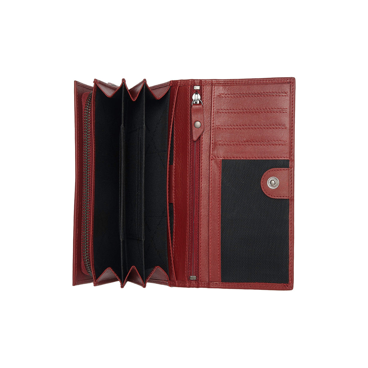 Porte-Monnaie Cuir Chesterfield Arvento Bordeaux