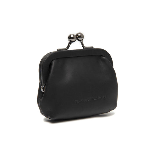 Porte-Monnaie Cuir Chesterfield Noir – Fermoir Clic-Clac