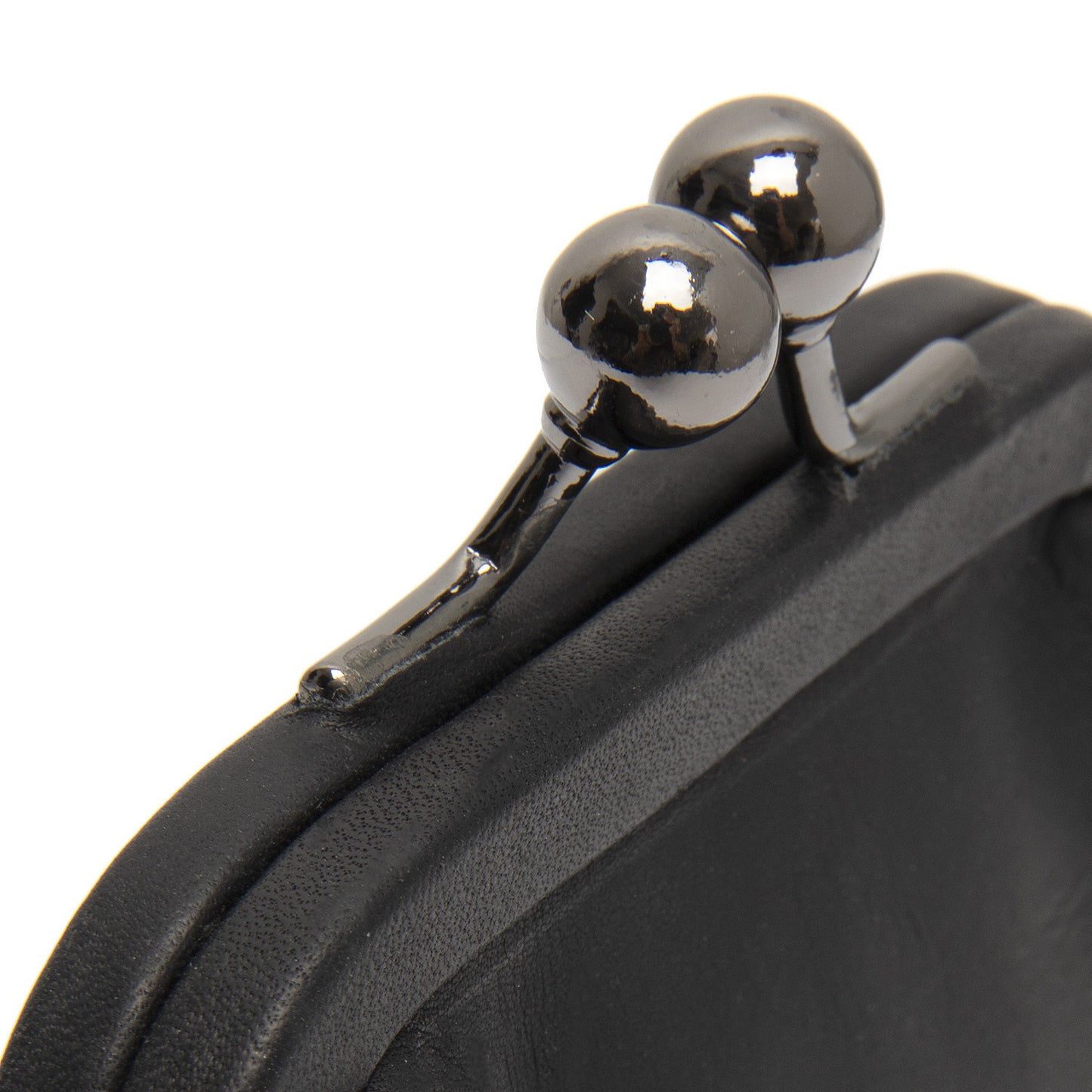 Porte-Monnaie Cuir Chesterfield Noir – Fermoir Clic-Clac