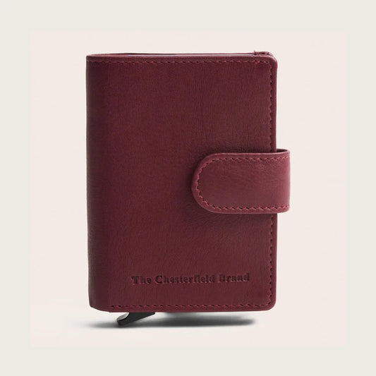 Porte-Cartes Chesterfield Althea Serene Rouge