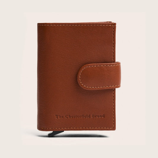 Porte-Cartes Chesterfield Hollis Serene Cognac