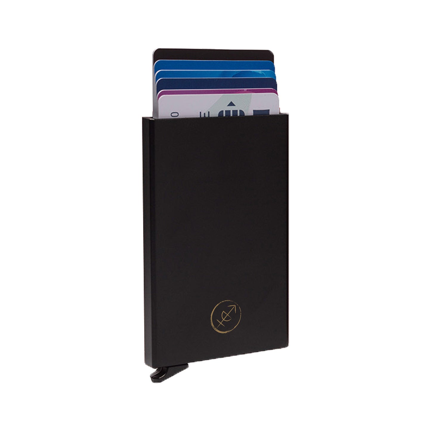 Porte-Cartes Aluminium Automatique Chesterfield Noir
