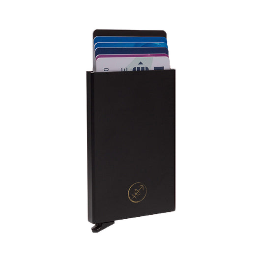 Porte-Cartes Aluminium Automatique Chesterfield Noir