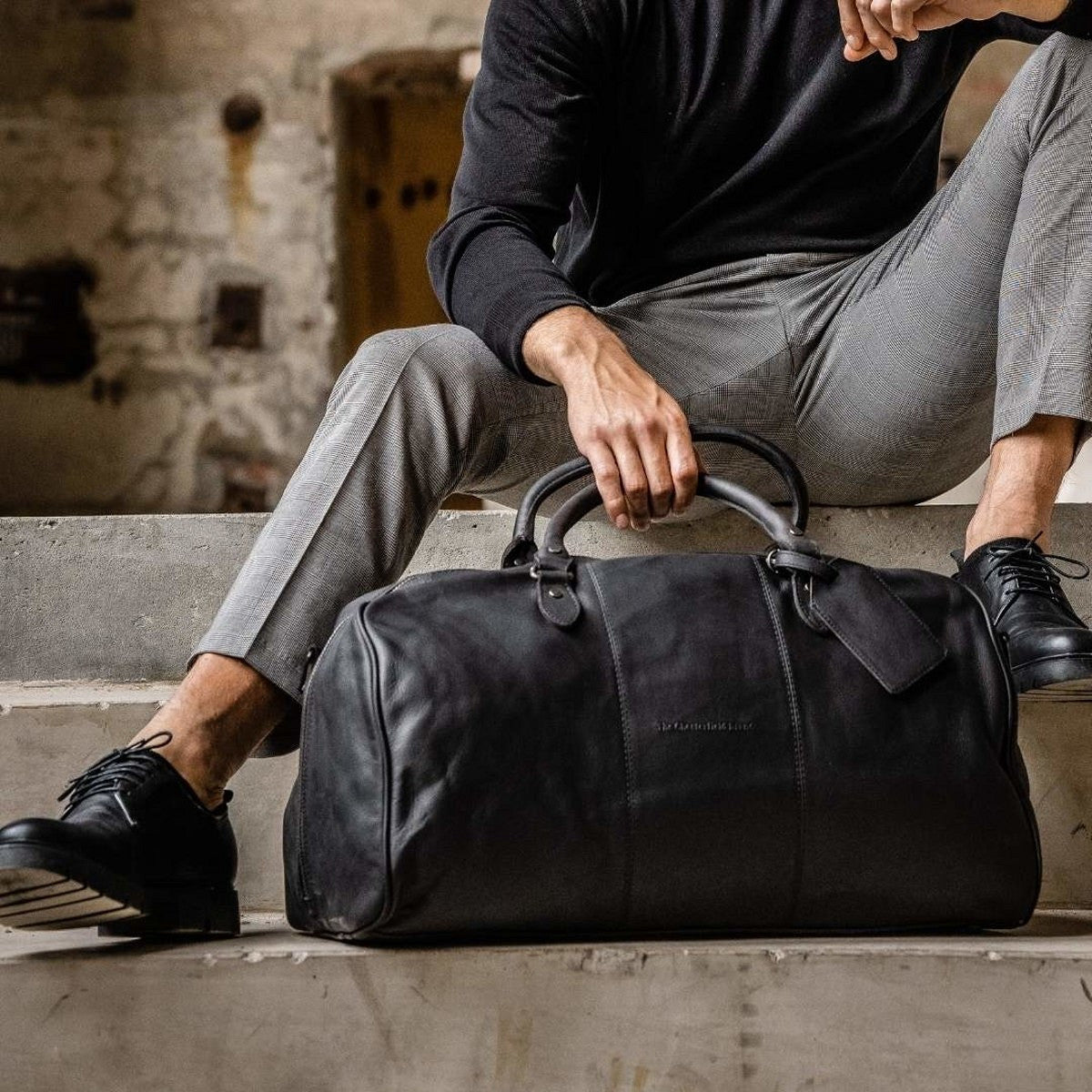 Sac de Voyage Cuir Chesterfield Wiliam Noir