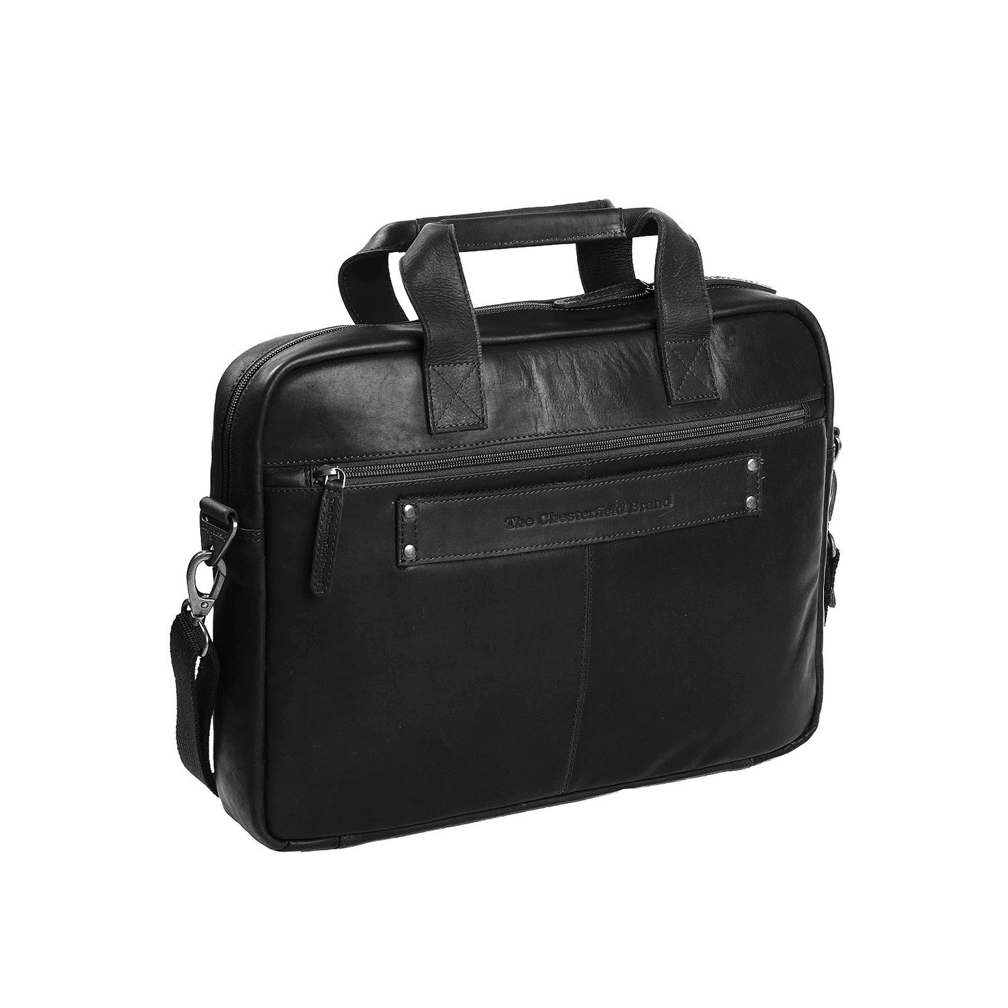 Sac Affaires Porte-Ordinateur Cuir Chesterfield Calvi Noir