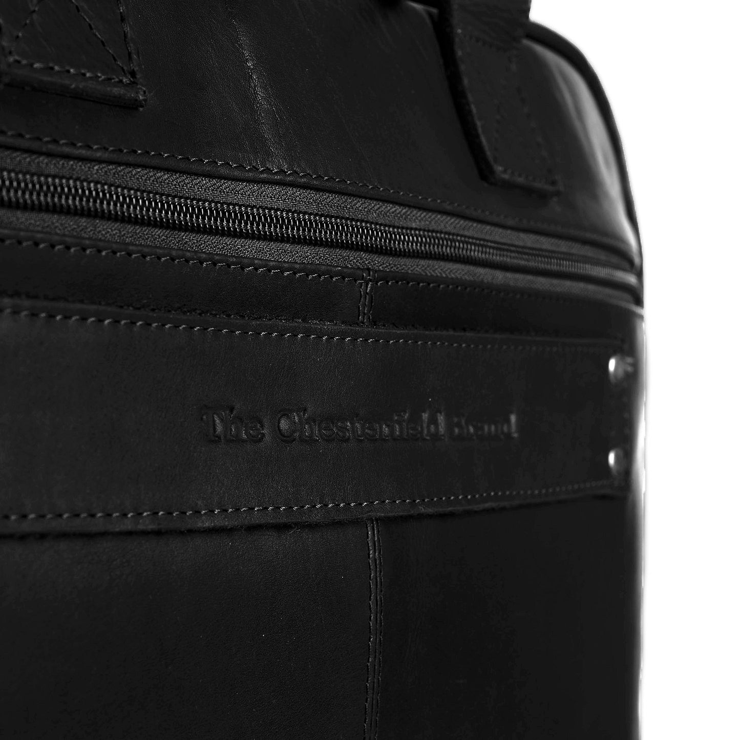 Sac Affaires Porte-Ordinateur Cuir Chesterfield Calvi Noir