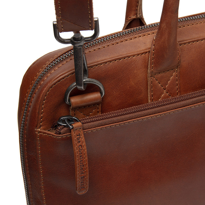Sac Affaires Cuir Chesterfield Tilburg Cognac