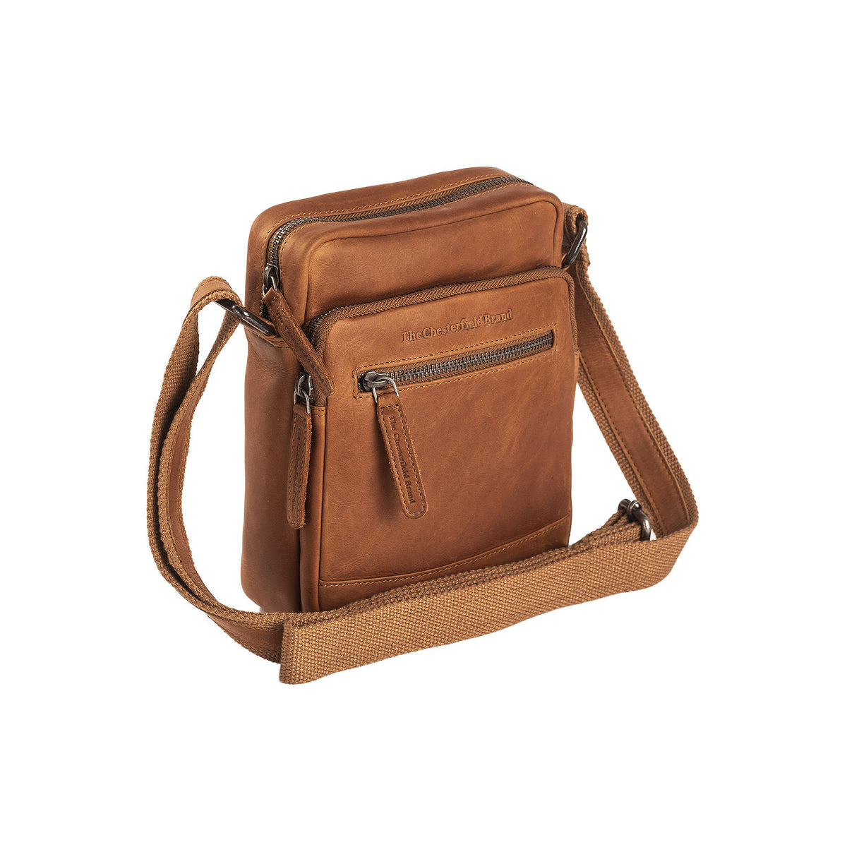 Sacoche Homme Chesterfield Wax Pull Up Birmingham Cognac