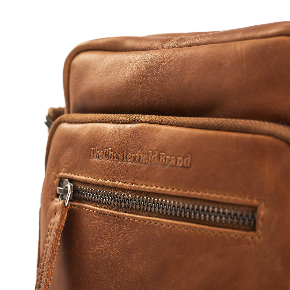 Sacoche Homme Chesterfield Wax Pull Up Birmingham Cognac