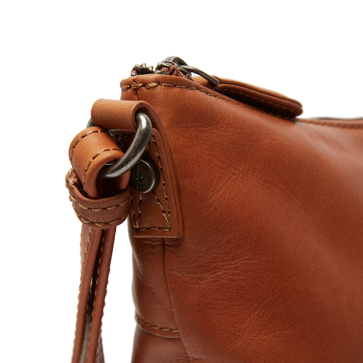 Sac Bandoulière Cuir Chesterfield Redding Cognac