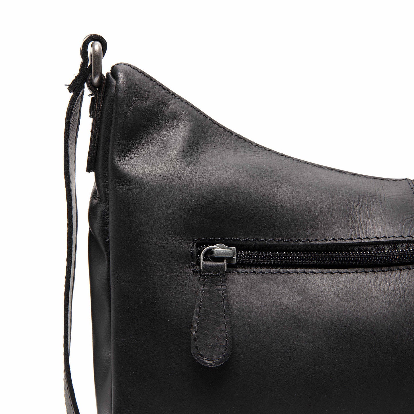 Sac Bandoulière Cuir Chesterfield Noir
