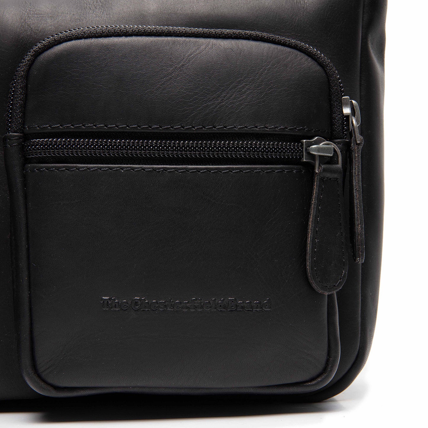 Sac Bandoulière Cuir Chesterfield Noir