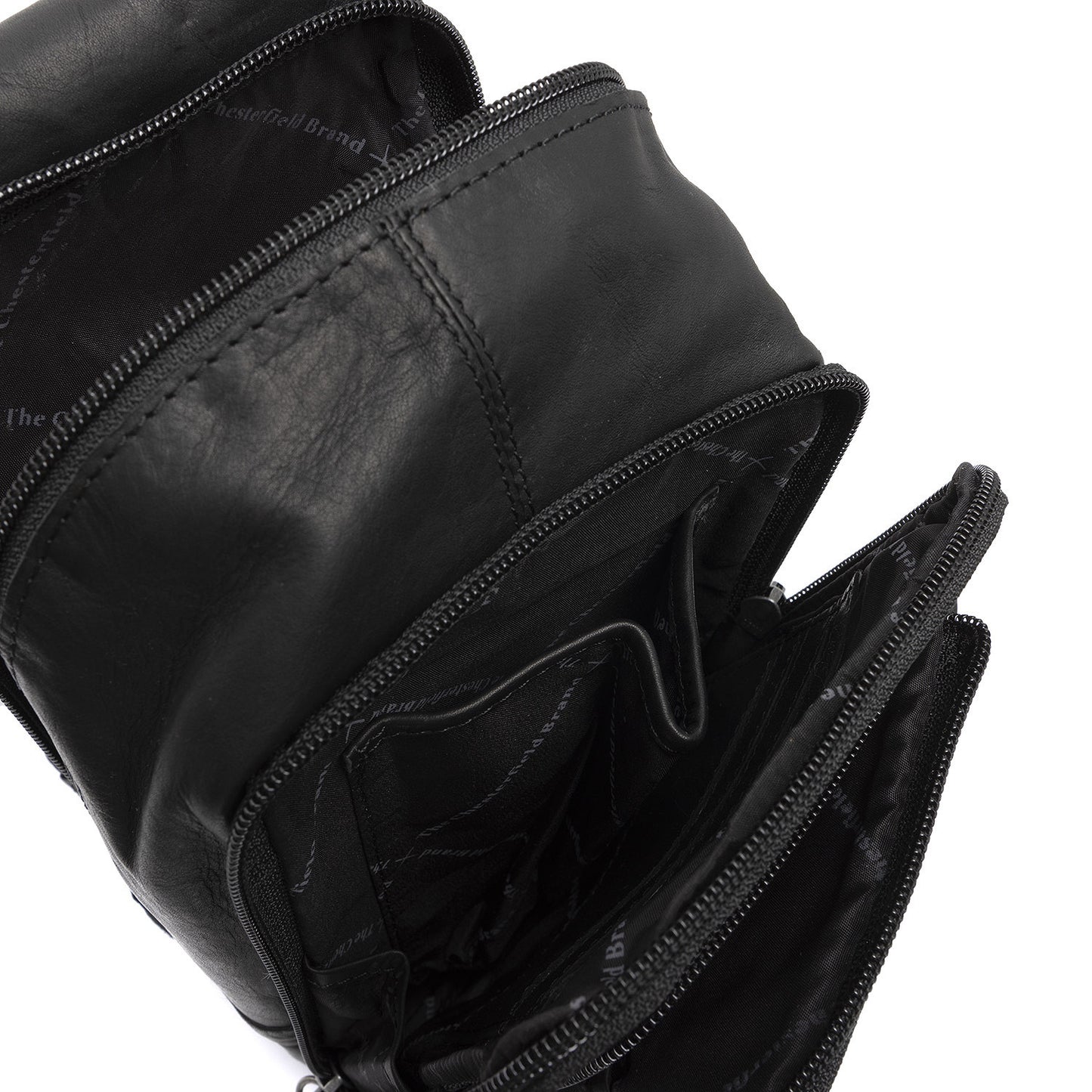 Holster Sacoche Chesterfield Wax Pull Up Riga Noir