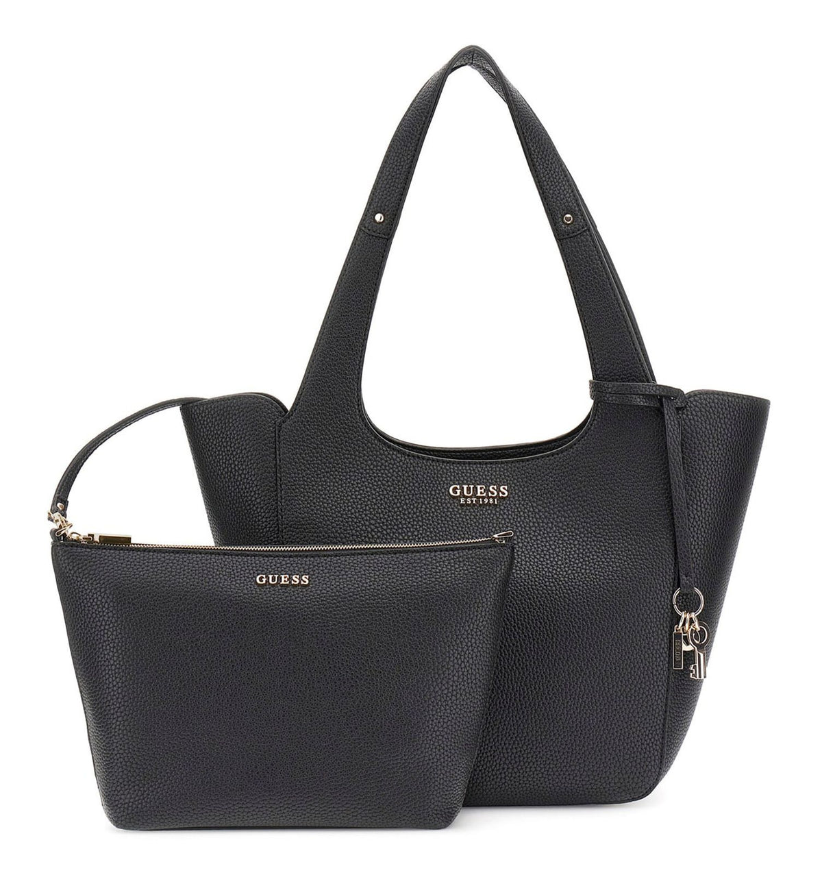 Sac Guess Calista porté épaule Noir