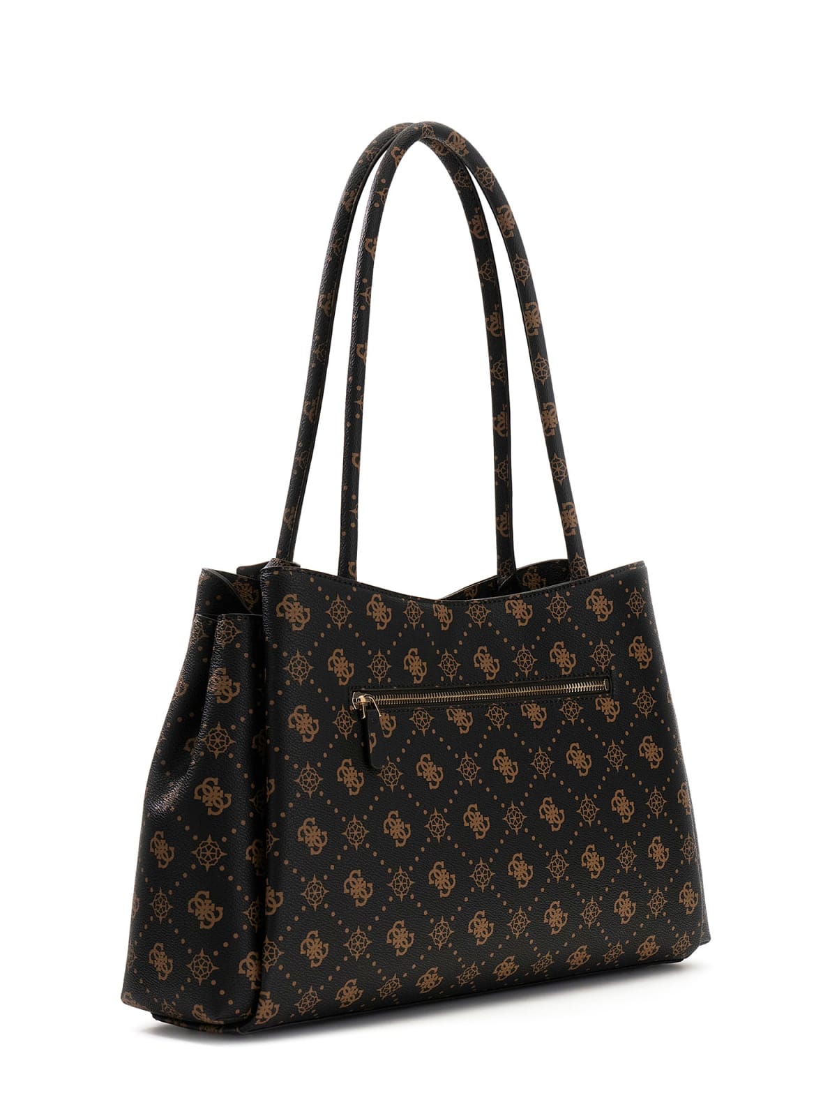 Sac Porte-Épaule GUESS Carrie Logo Espresso Logo