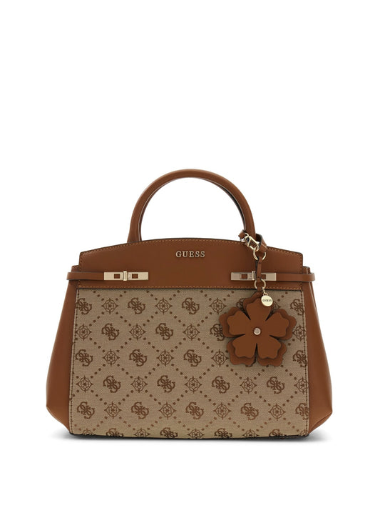 Sac Porte-Mains GUESS Melinda Logo Latte Logo – Grand Modèle
