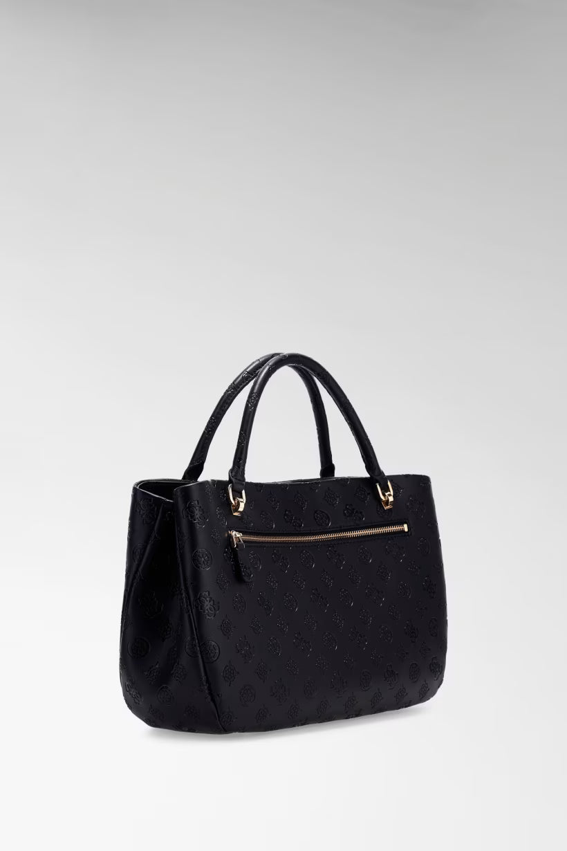 Sac porte main Guess carmella black logo