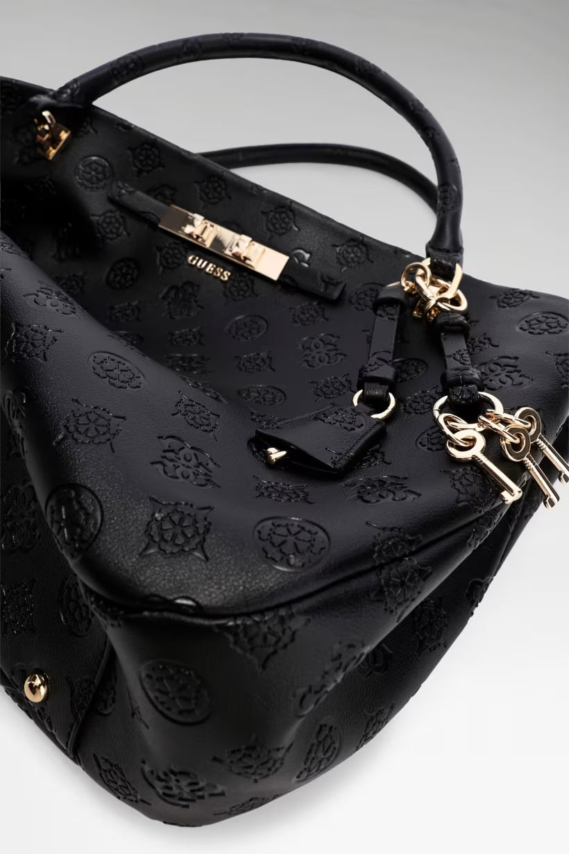 Sac porte main Guess carmella black logo