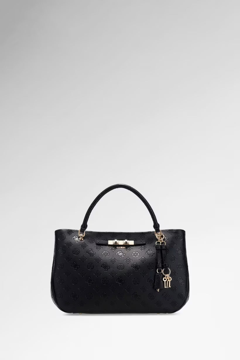 Sac porte main Guess carmella black logo