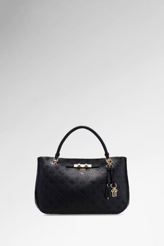 Sac porte main Guess carmella black logo