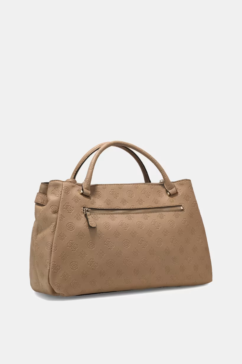 Sac Porté Mains GUESS Ella Logo Beige Logo