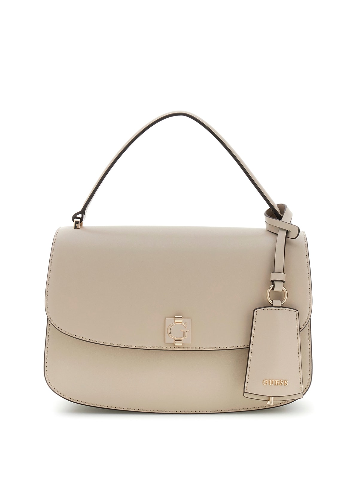 Sac Porte-Main GUESS Audrey Light Taupe – Petit Modèle