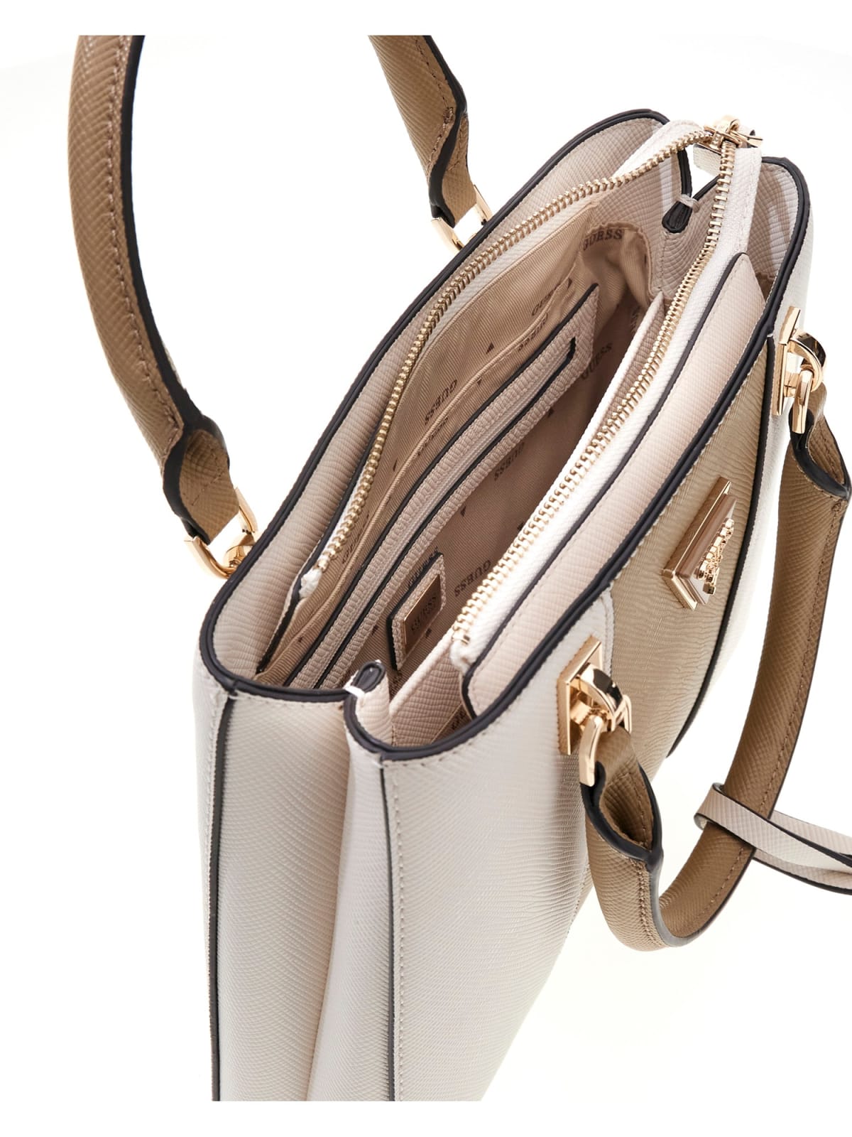 Sac Porte-Mains GUESS Noelle II Taupe – Petit Modèle